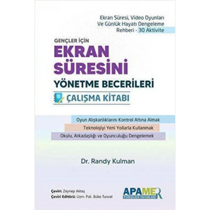 Ekran Süresini Yönetme Becerileri Çalışma Kitabı
