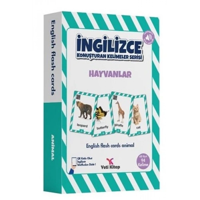 İngilizce Konuşturan Kelime Kartları - Hayvanlar