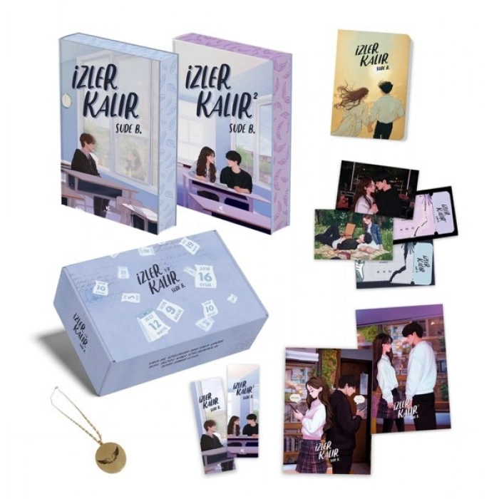İzler Kalır 1 ve 2 (Ciltli - Kenar Boyamalı Kutu Set)