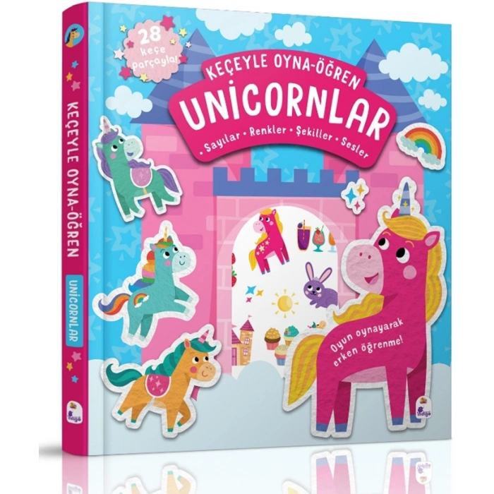 Keçeyle Oyna-Öğren - Unicornlar (Ciltli)
