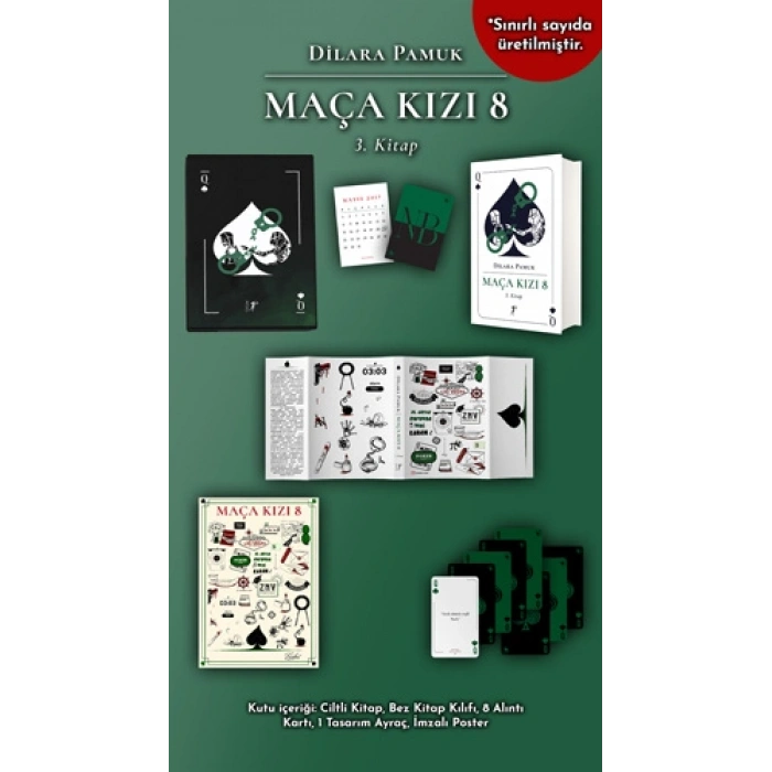 Maça Kızı 8 - 3. Kitap (Ciltli - Kutulu Set)