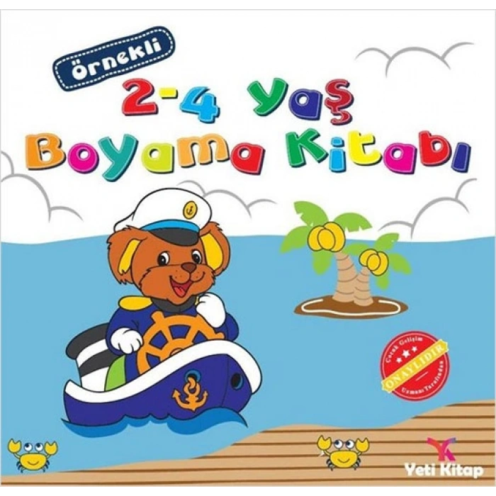 Örnekli 2 - 4 Yaş Boyama Kitabı