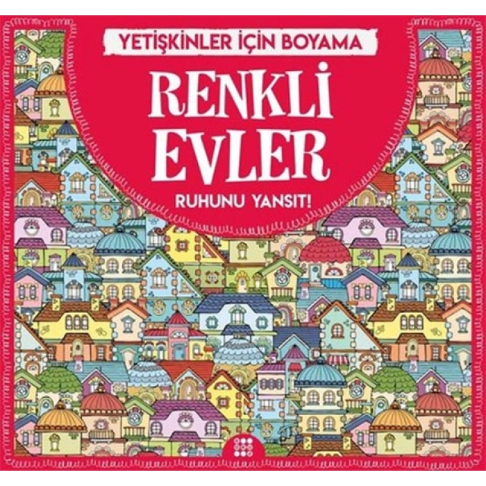Renkli Evler - Yetişkinler İçin Boyama
