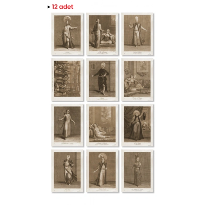 Sanat Kartpostal - 12li
