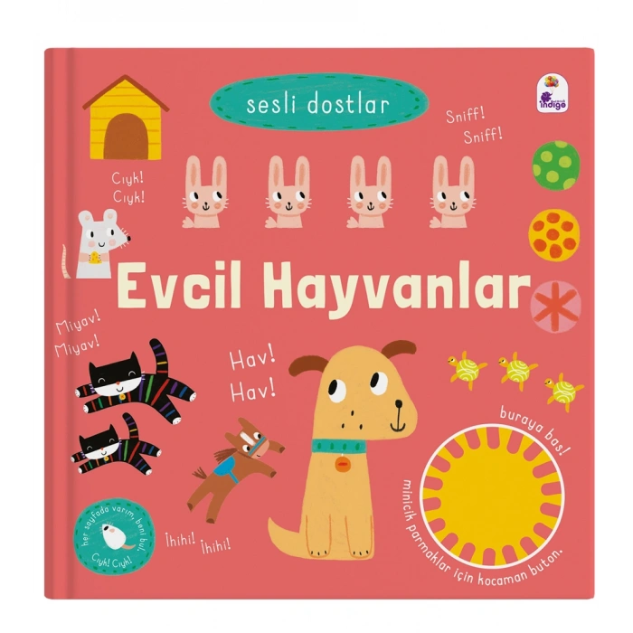 Sesli Dostlar - Evcil Hayvanlar (Sesli Kitap - Ciltli)