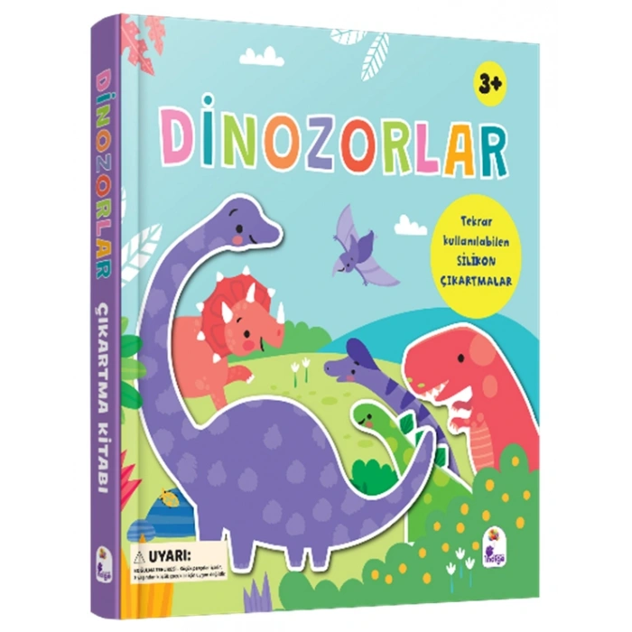 Silikon Çıkartmalı - Dinozorlar (Ciltli)