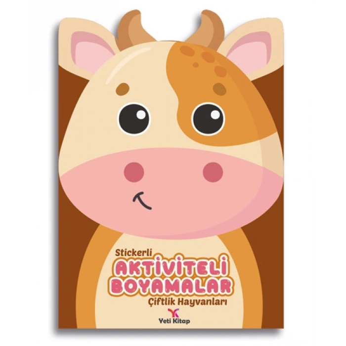 Stickerli Aktiviteli Boyamalar - Çiftlik Hayvanları