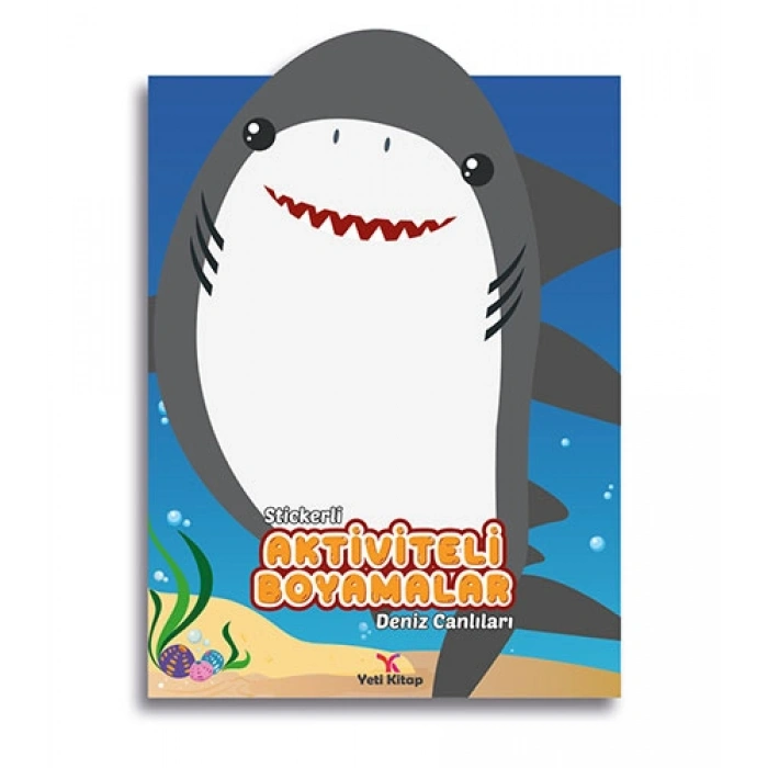 Stickerli Aktiviteli Boyamalar - Deniz Canlıları