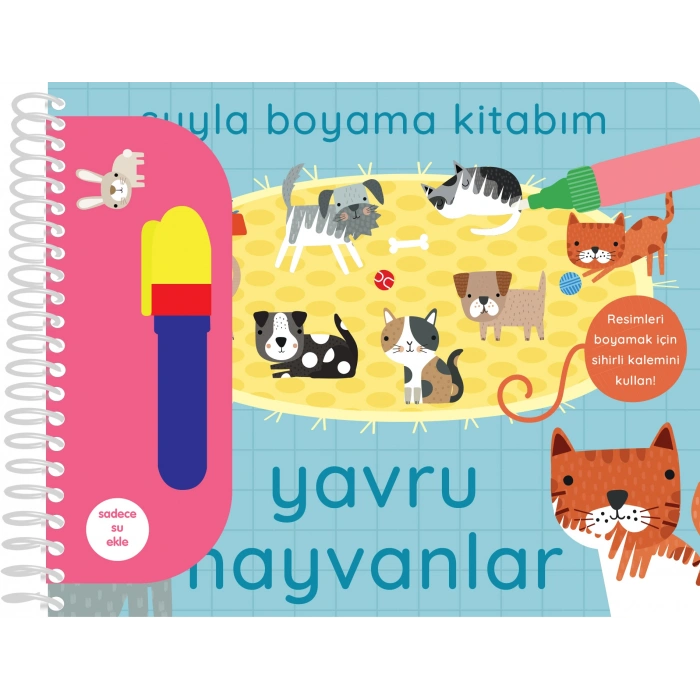 Suyla Boyama Kitabım – Yavru Hayvanlar (Ciltli)