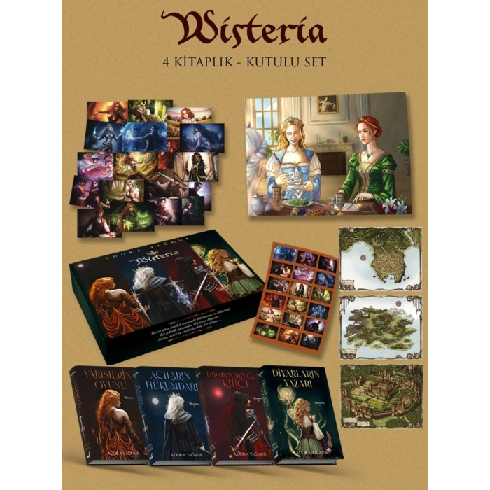 Wisteria Serisi 4 Kitap (Hediyeli Kutu - Ciltli)