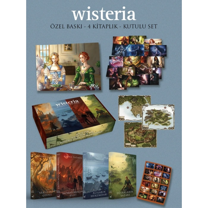 Wisteria Serisi Özel Kapak 4 Kitap (Hediyeli Kutu)