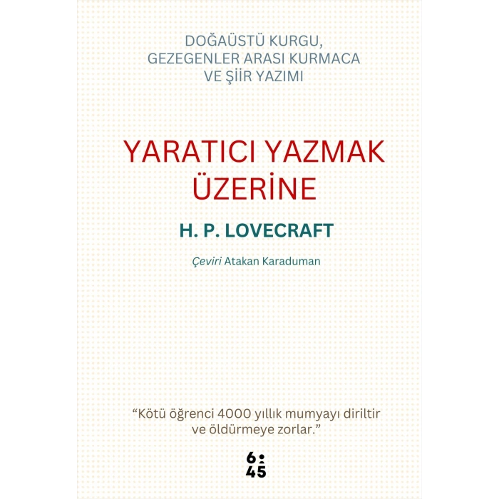 Yaratıcı Yazmak Üzerine