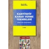 Kantitatif Karar Verme Teknikleri