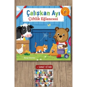 Çalışkan Ayı - Çiftlik Eğlencesi (Ciltli - Hareketli Kitap)