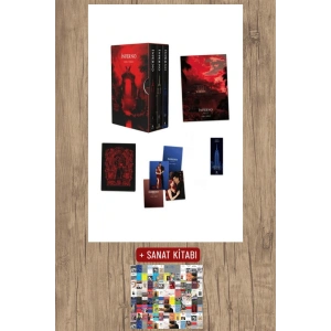 Sanat Kitabı + İnferno Serisi 1-2-3 (Ciltli - Üç Kitaplık Kutu Set - Kolyesiz) / Asena Nişikli