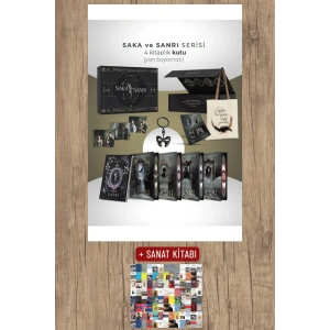 Sanat Kitabı + Saka ve Sanrı Serisi - 4 Kitaplık Yan Boyamalı Kutulu Set (Ciltli) / Maral Atmaca