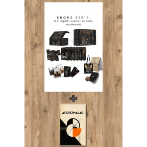 Bronz Serisi 6 Kitaplık Mıknatıslı Kutu (Yan Boyamalı - Ciltli)