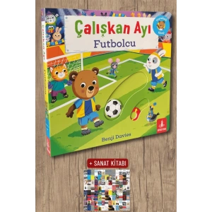 Çalışkan Ayı - Futbolcu (Ciltli - Hareketli Kitap)