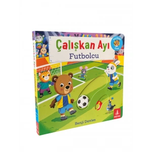 Çalışkan Ayı - Futbolcu (Ciltli - Hareketli Kitap)