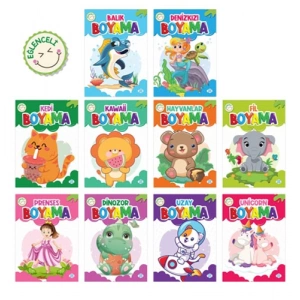 Eğlenceli Boyama Seti - 10 Kitap Takım