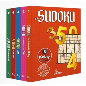 Kolaydan Zora Sudoku Seti - 5 Kitap Takım