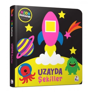 Neon Dostlarım - Uzayda Şekiller (Ciltli)