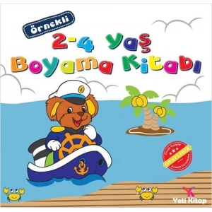 Örnekli 2 - 4 Yaş Boyama Kitabı