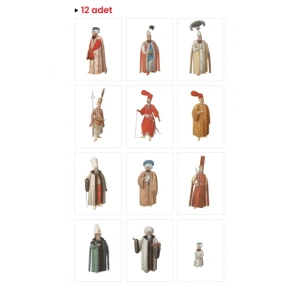 Osmanlı Tarihi 1 - Kartpostal 12li