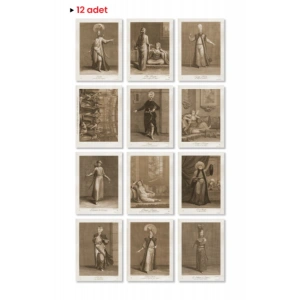 Sanat Kartpostal - 12li