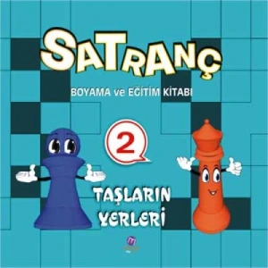 SATRANÇ BOYAMA KİTABI 2 TAŞLARIN YERLERİ