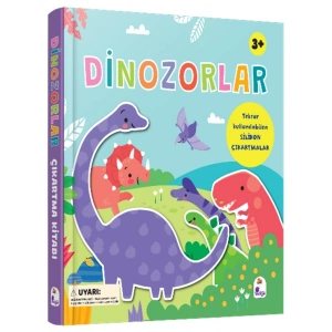 Silikon Çıkartmalı - Dinozorlar (Ciltli)