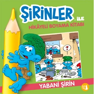 Şirinler ile Hikâyeli Boyama Kitabı - Yabani Şirin