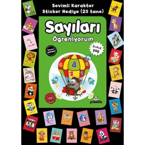 Stickerlı 3+4+5 Yaş Sayıları Öğreniyorum