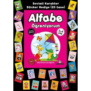 Stickerlı 3+4 Yaş Alfabe Öğreniyorum
