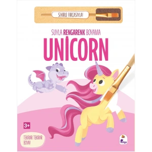 Suyla Rengarenk Boyama - Unicorn