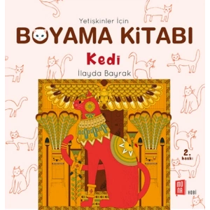 Yetişkinler İçin Boyama Kitabı - Kedi