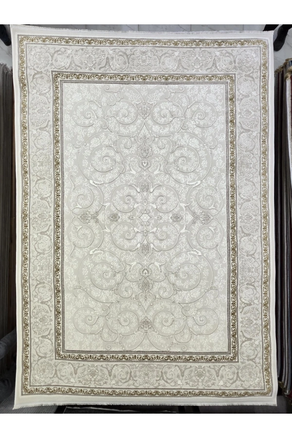 Gümüşsu 12244C Gold Halı 200x280 | Altın Sarı Çiçekli Klasik Lüks Halı