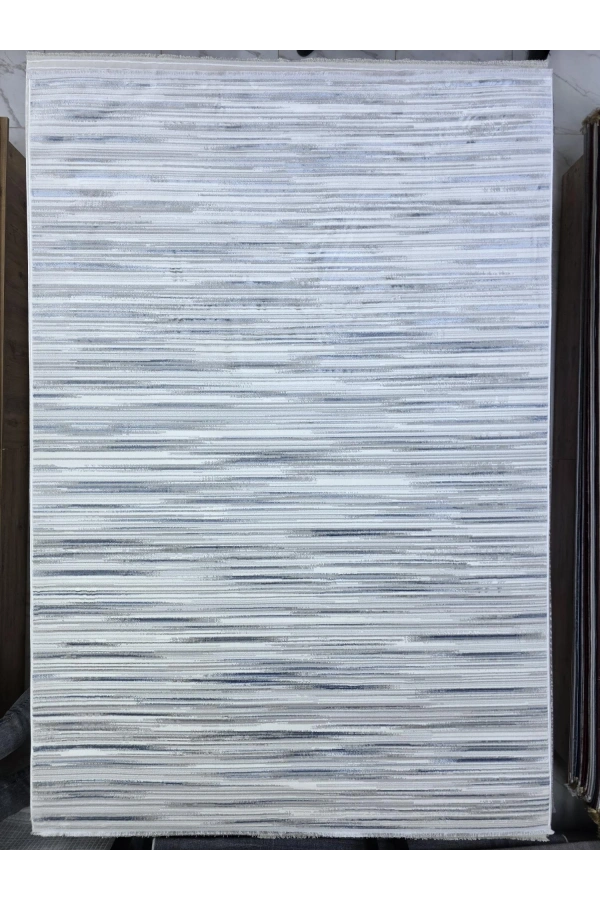 Odak Narin P2382A Gri-Mavi Flash Halı 200x280 | Işıltılı Modern Halı