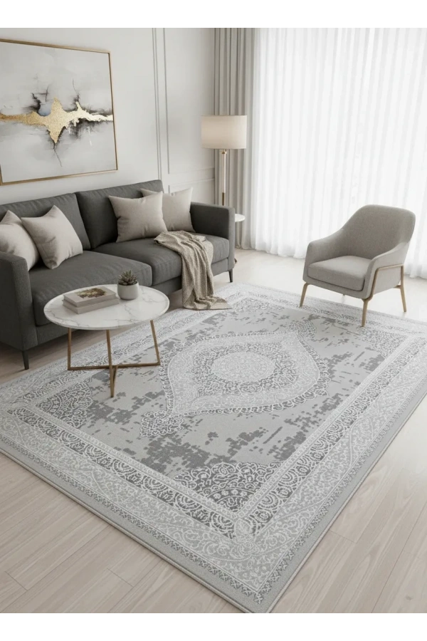 Luna A3013 Gri Halı 200x280 | Luna Serisinin Temel Şık Modeli