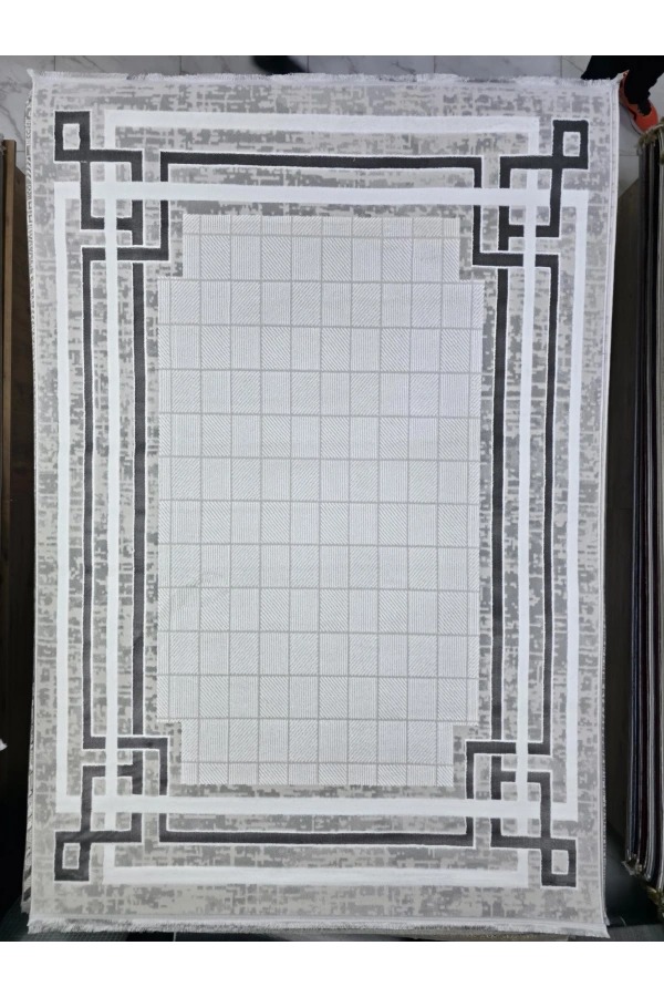 Luna A3037 Koyu Gri Halı 200x280 | Güçlü Karakter Taşıyan Modern Halı