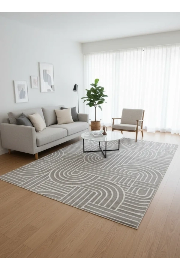 Luna A3086 Bej Halı 200x280 | Sıcak Tonlu Modern Halı