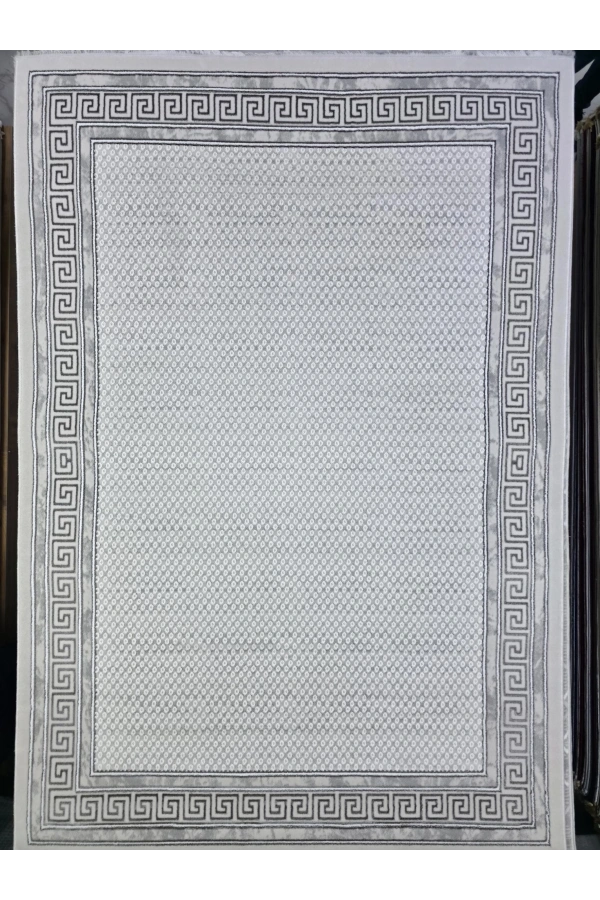 Luna A3026 Koyu Gri Halı 200x280 | Modern Geometrik Desen Halı