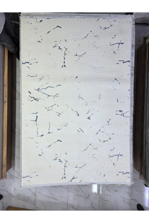 Odak Narin P2359A Gri Mavi Flosh Halı 150x220