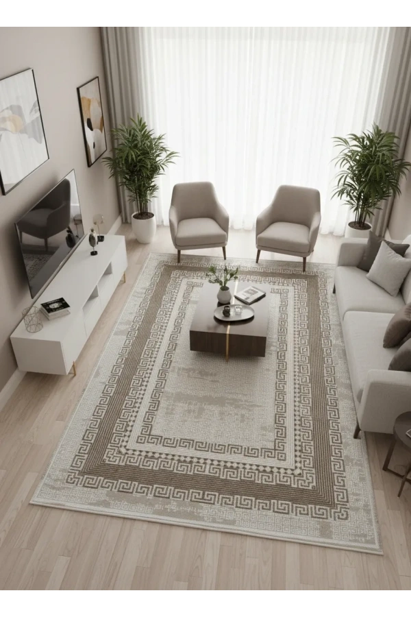 Gümüşsu 12318A Kahve Halı 150x220