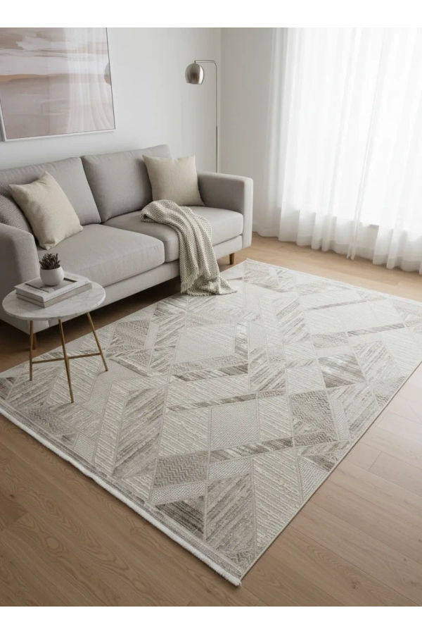 Gümüşsu 12225C Kahve Halı 150x220