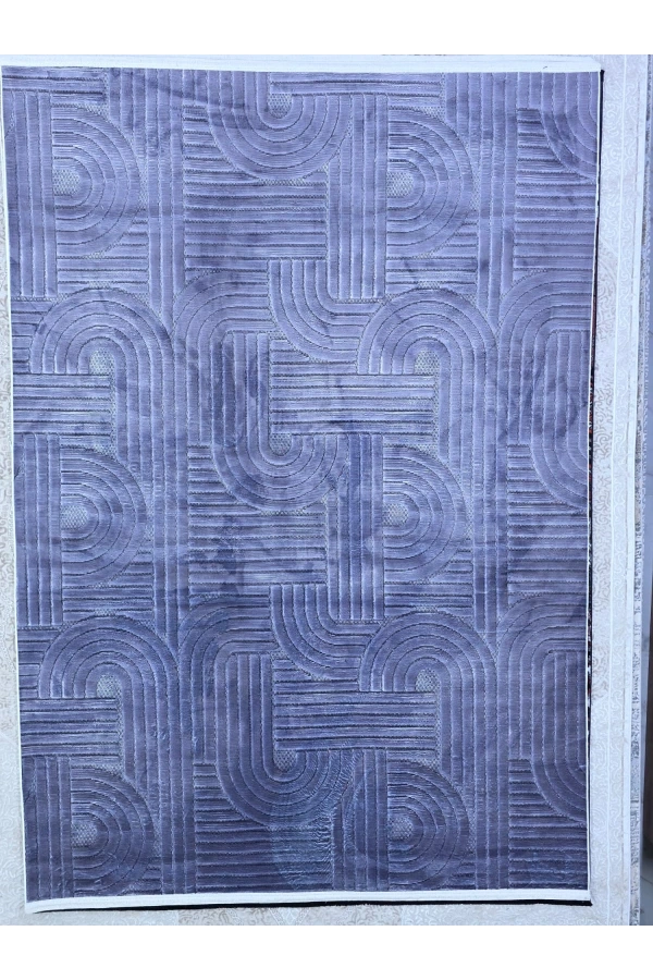 Bellino 4979 Mor Lacivert Labirent Desenli Halı 160x230