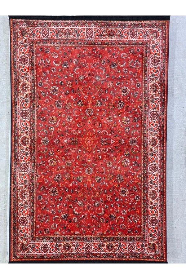 Bellino 4997 Kırmızı Çiçekli Klasik İran Tarzı Halı 120x180