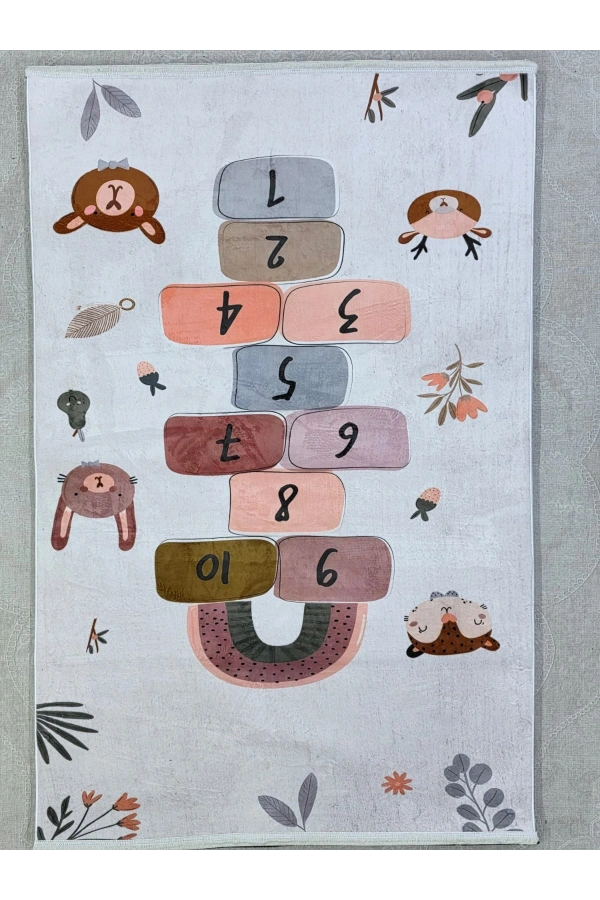 Bellino 5511 Çocuk Atlama Taşı Halısı Hayvan Figürlü 120x180