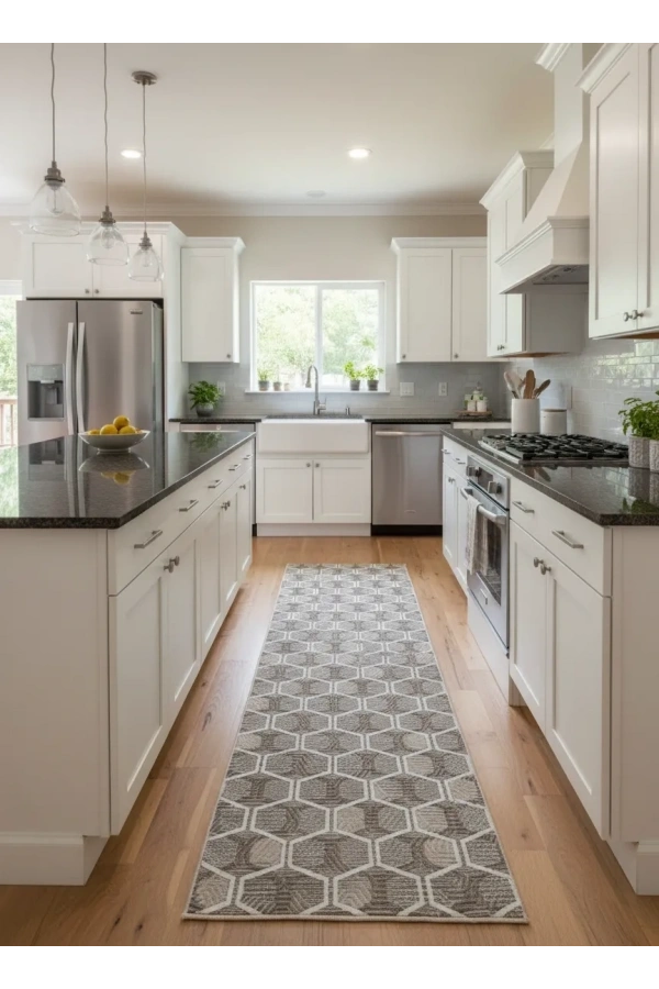 Sarar Lüx Bej Vizon İri Petek Halı