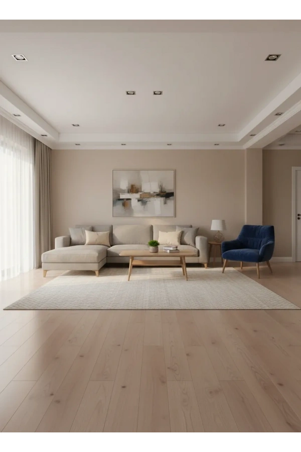 Aksu Krem Beyaz İri Petek Kabartmalı Halı